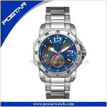 Bom Preço Novo Design Men &#39;s Chronograph Luxury Assista com Specail Dial Azul